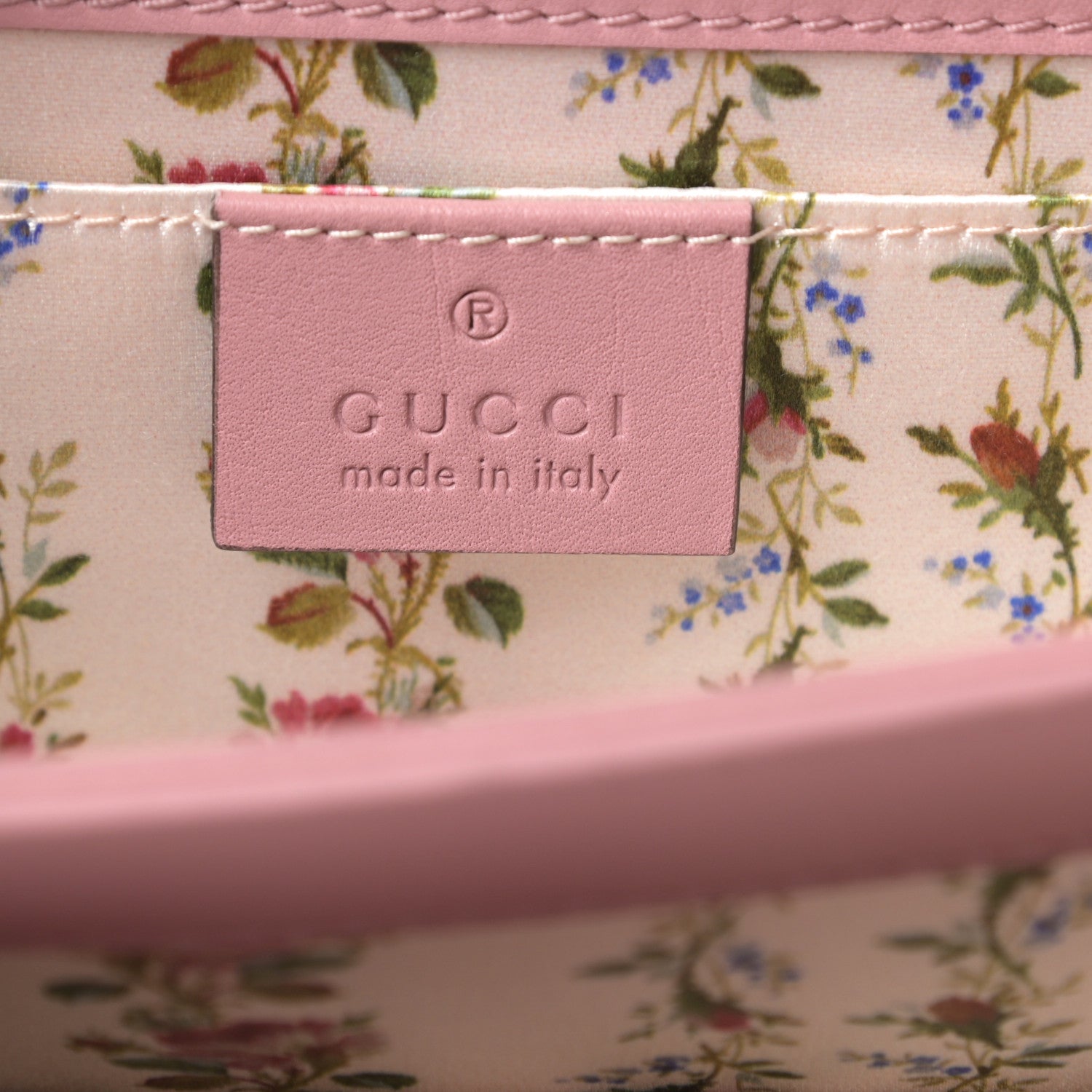 Gucci Calfskin Bamboo Crystal Mini Thiara Top Handle Bag Carmine Rose Gold 6 of 16