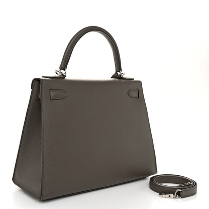 Hermes Epsom Kelly Sellier 28 Etain 3 of 12