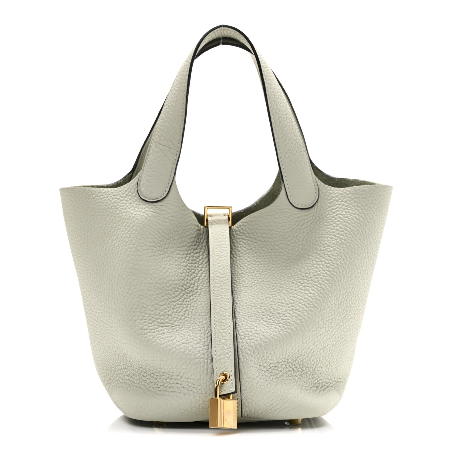 Hermes Taurillon Clemence Picotin Lock 18 PM Gris Neve 1 of 11