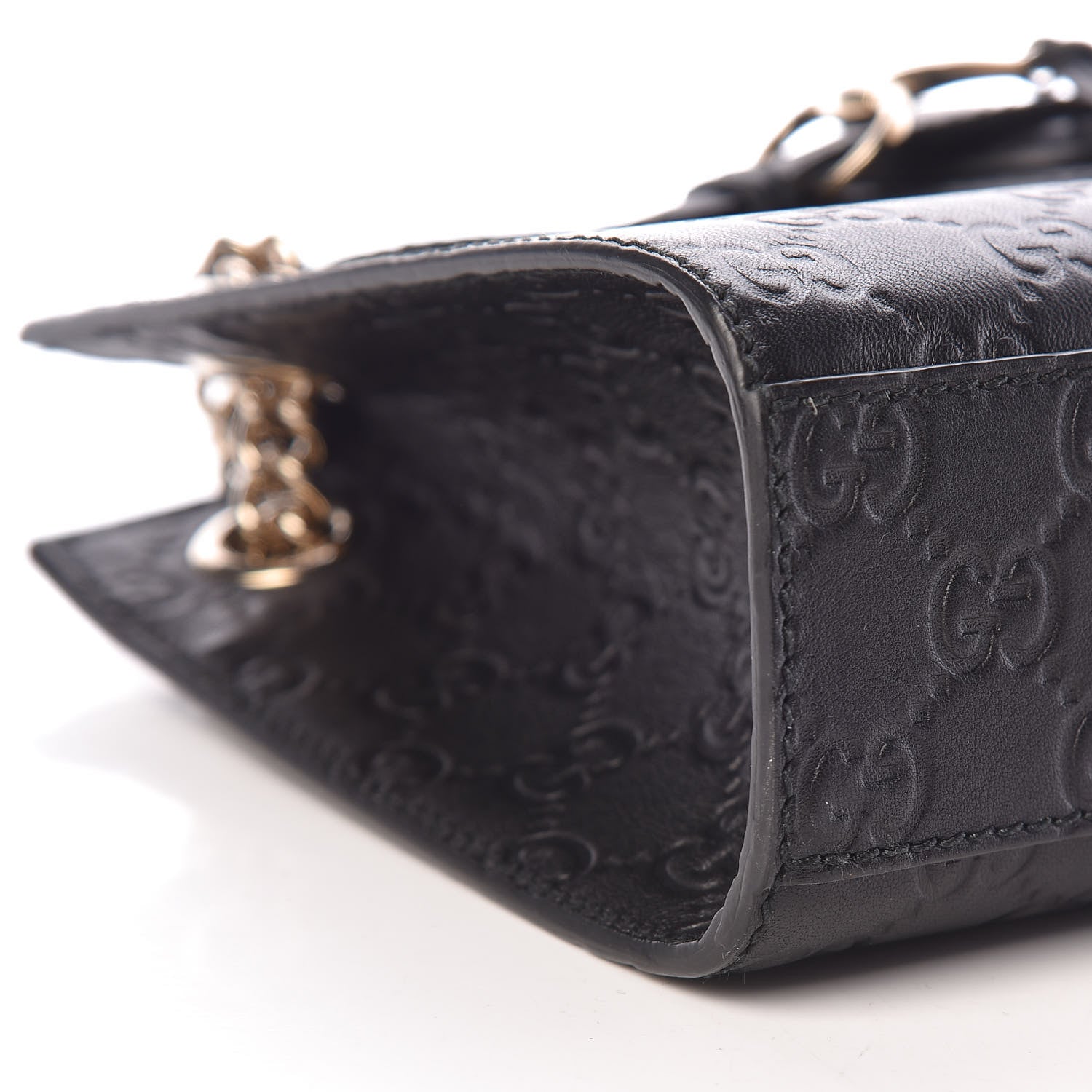 Gucci Guccissima Small Emily Shoulder Bag Black 9 of 10