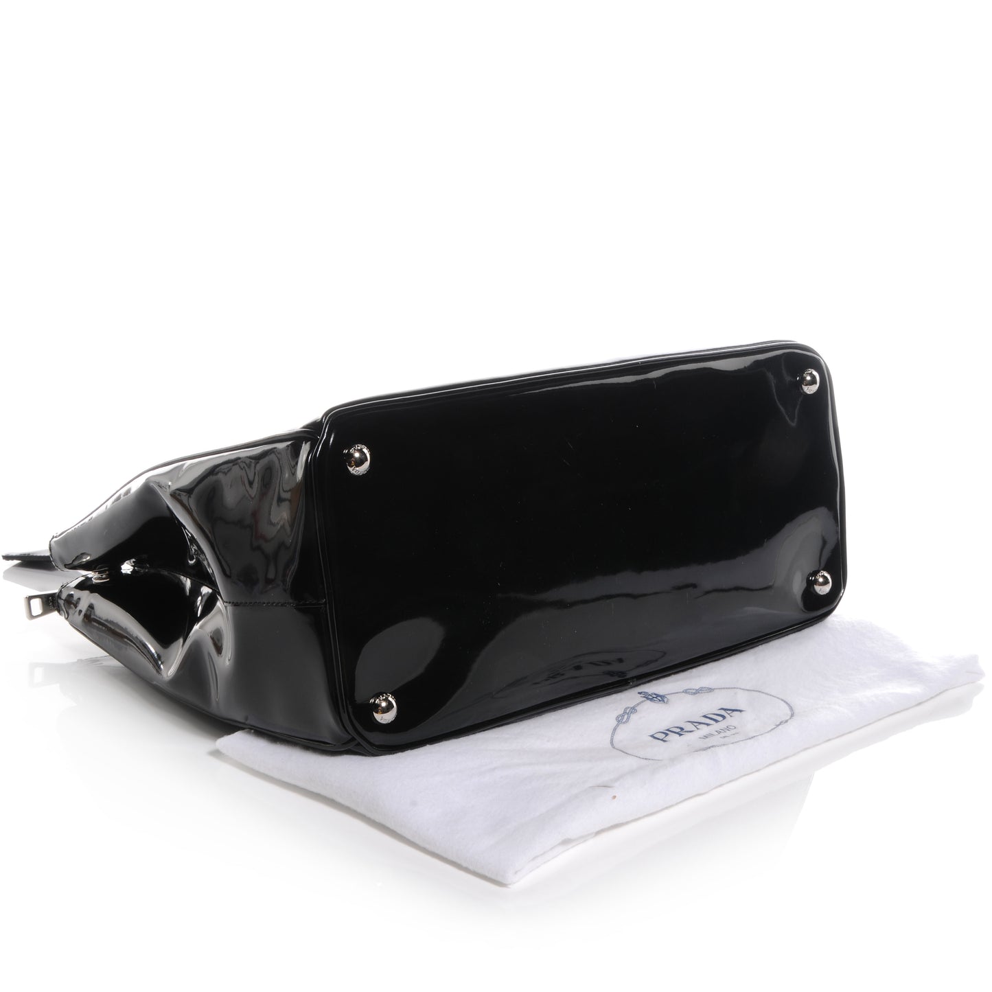 Spazzolato Double Zip Medium Tote Nero Black