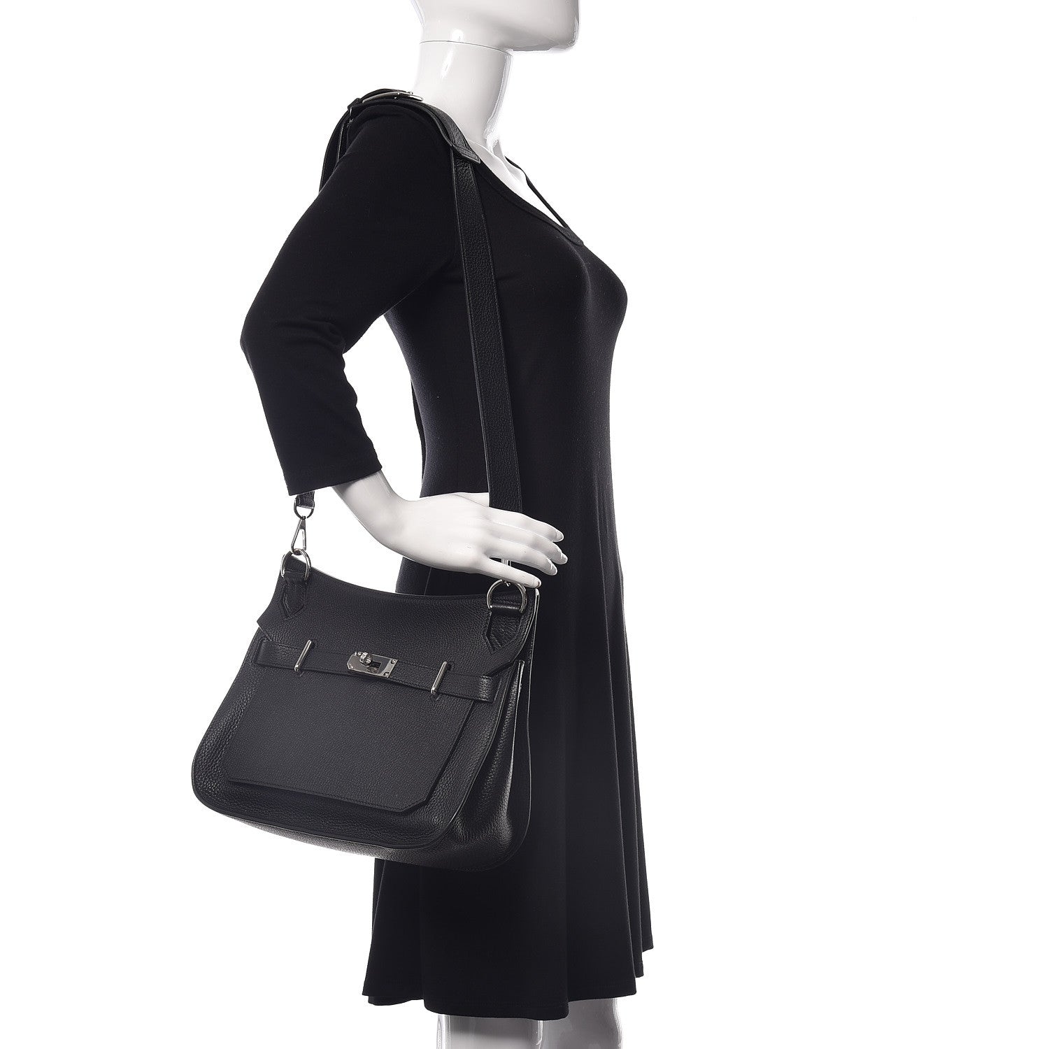 Hermes Taurillon Clemence Jypsiere 31 Black 2 of 13