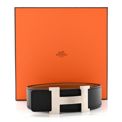 Hermes Box Epsom 32mm H Belt 95 38 Black Gold 10 of 10
