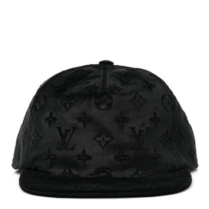 Louis Vuitton Jacquard Velvet Monogram Cap M Black 3 of 8