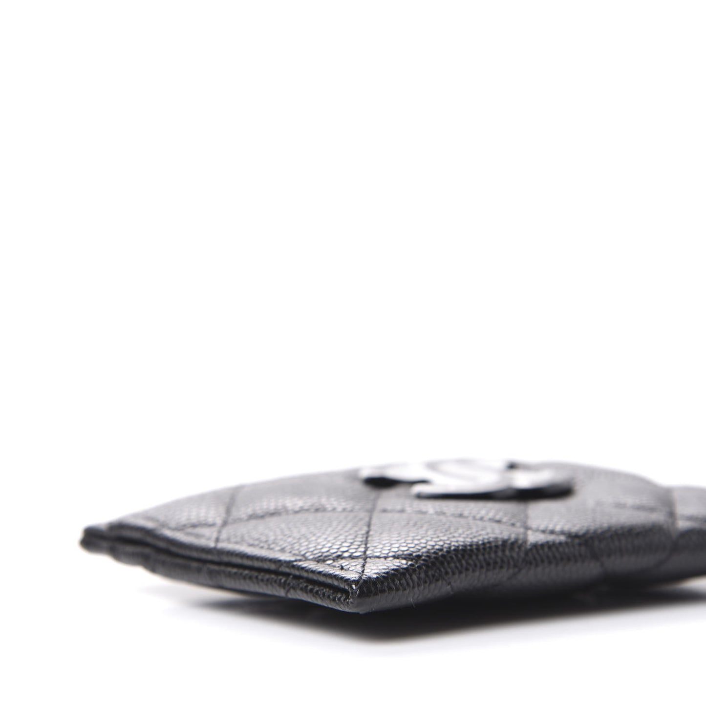 Caviar Quilted My Everything Card Holder Black