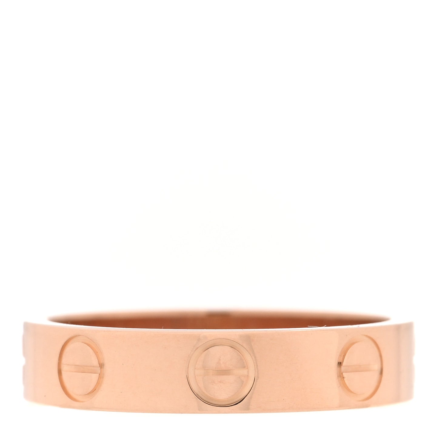 18K Pink Gold 3.5mm LOVE Wedding Band Ring 47 4