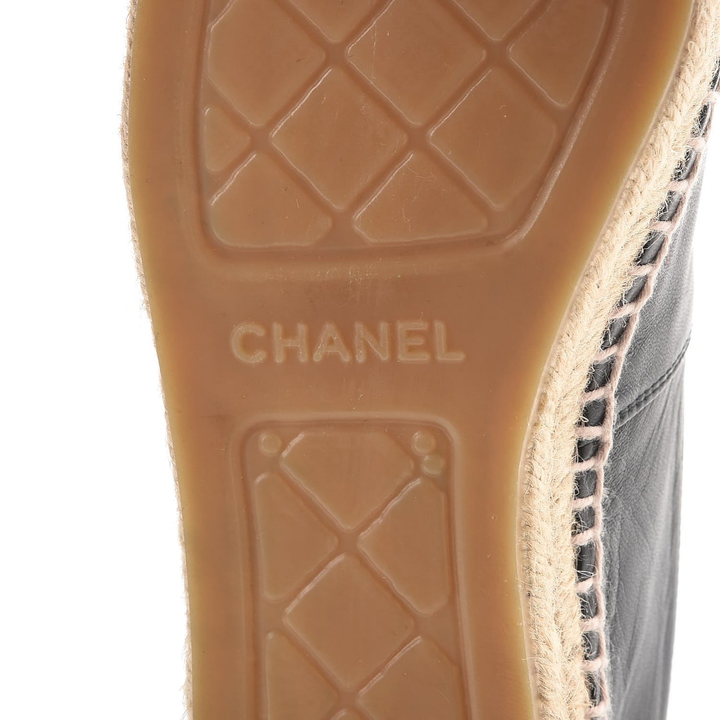 Lambskin CC Espadrilles 39 Black