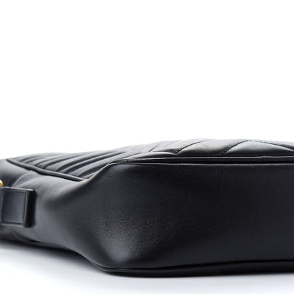 Gucci Calfskin Matelasse GG Marmont Travel Bag Black 8 of 10