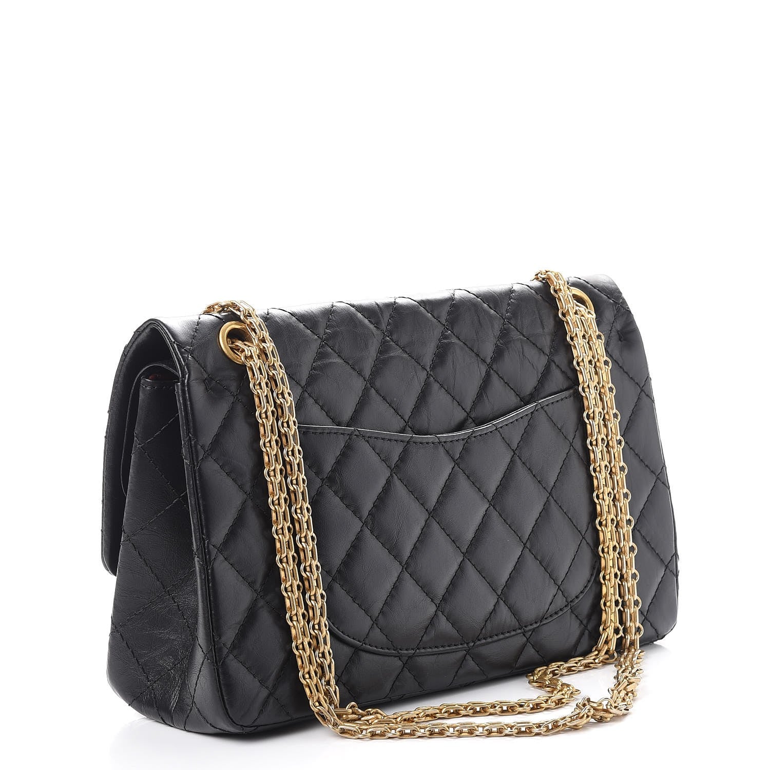 Chanel Aged Calfskin Quilted 2.55 Reissue 226 Flap Black 3 of 7