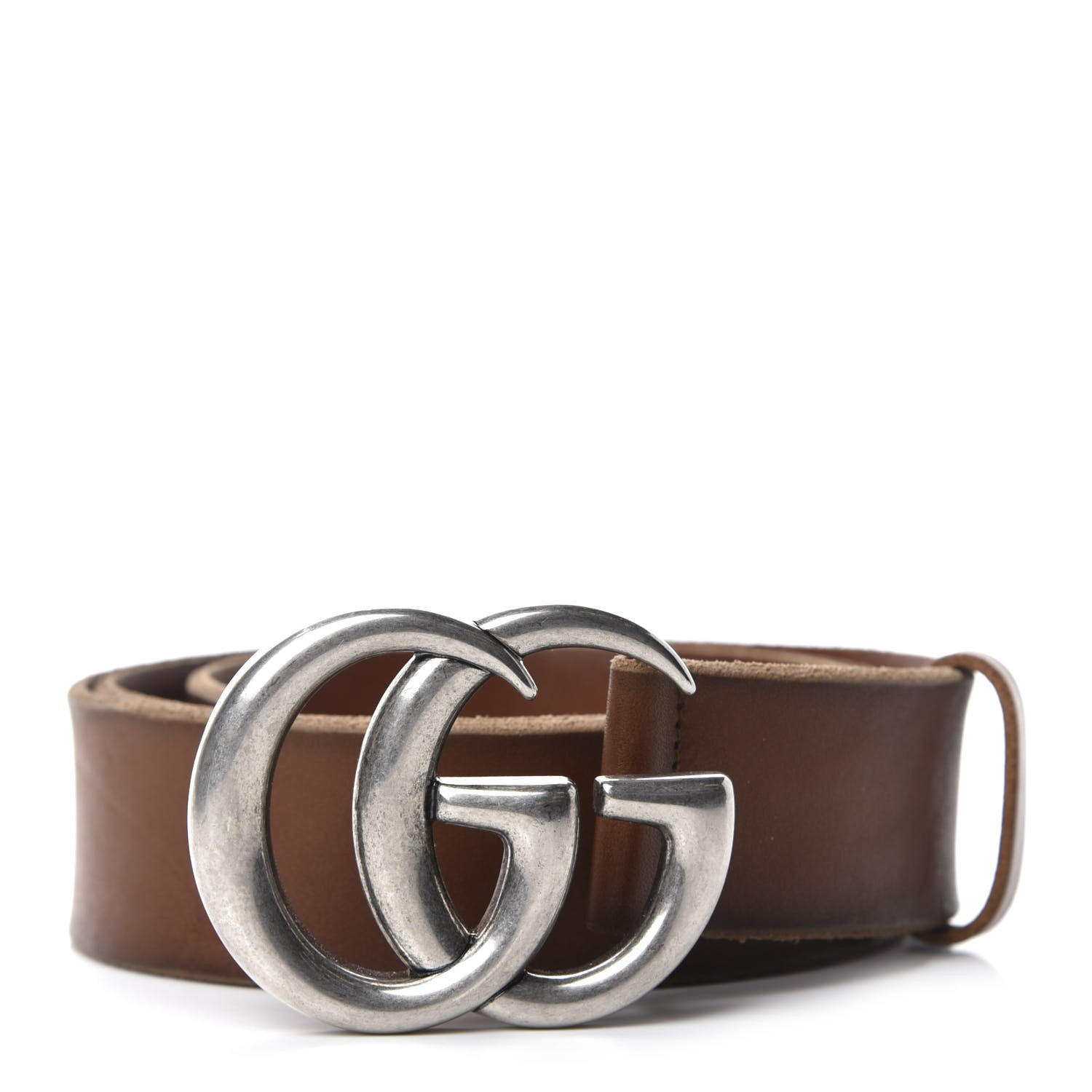 Gucci Cuoio Toscano Nickel Double Double G 40mm Belt 100 40 Cuir 1 of 4