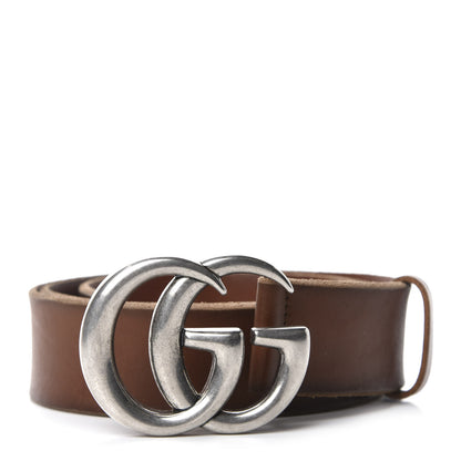 Gucci Cuoio Toscano Nickel Double Double G 40mm Belt 100 40 Cuir 1 of 4