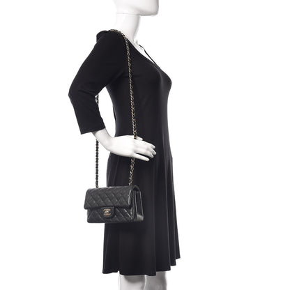 Chanel Caviar Quilted Mini Rectangular Flap Black 2 of 13