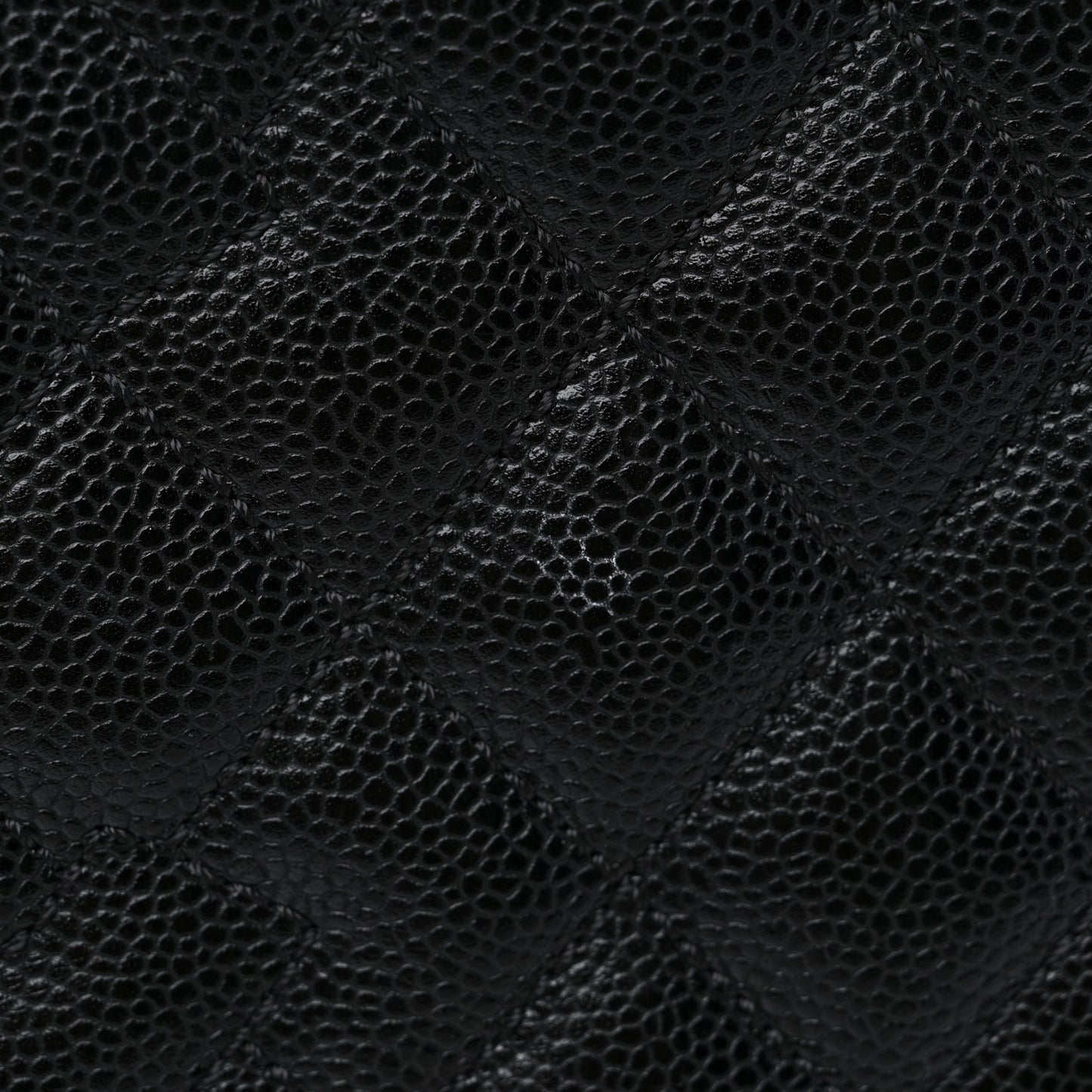 Caviar Quilted Grand Shopping Tote GST Black