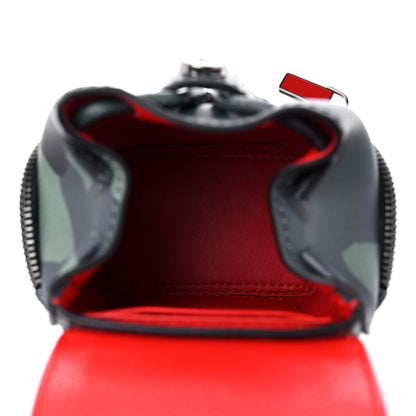 Christian Louboutin Calfskin Spiked Camouflage Mini Explorafunk Keyring Bag Multicolor 5 of 9