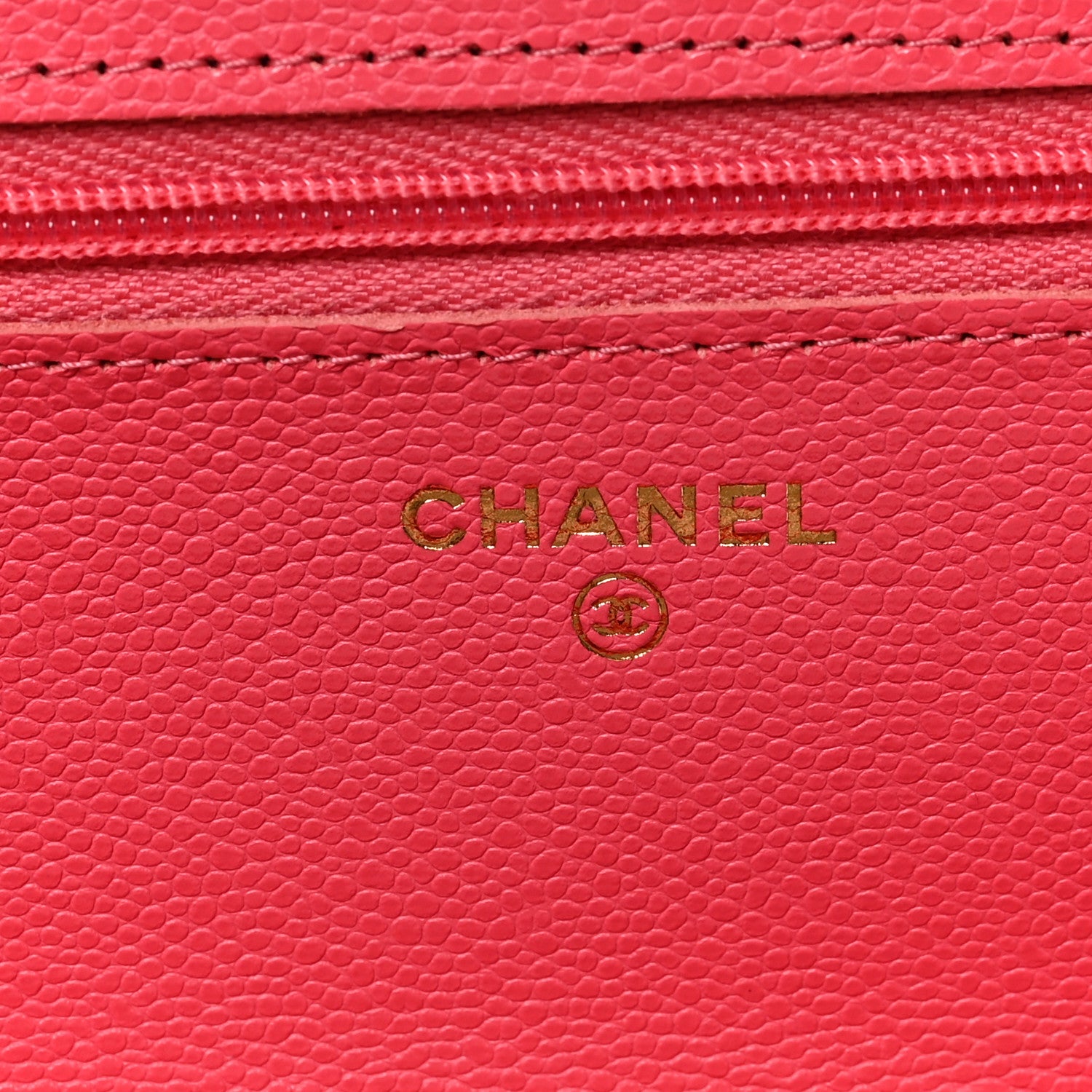 Chanel Caviar Quilted Wallet on Chain WOC Pink 6 of 8