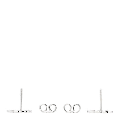 Gucci 18K White Gold Running G Stud Earrings 3 of 5