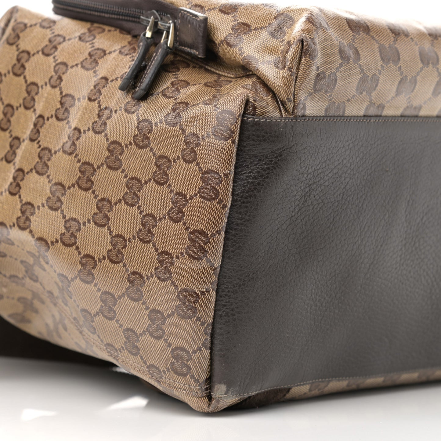 Crystal Monogram Backpack Dark Brown