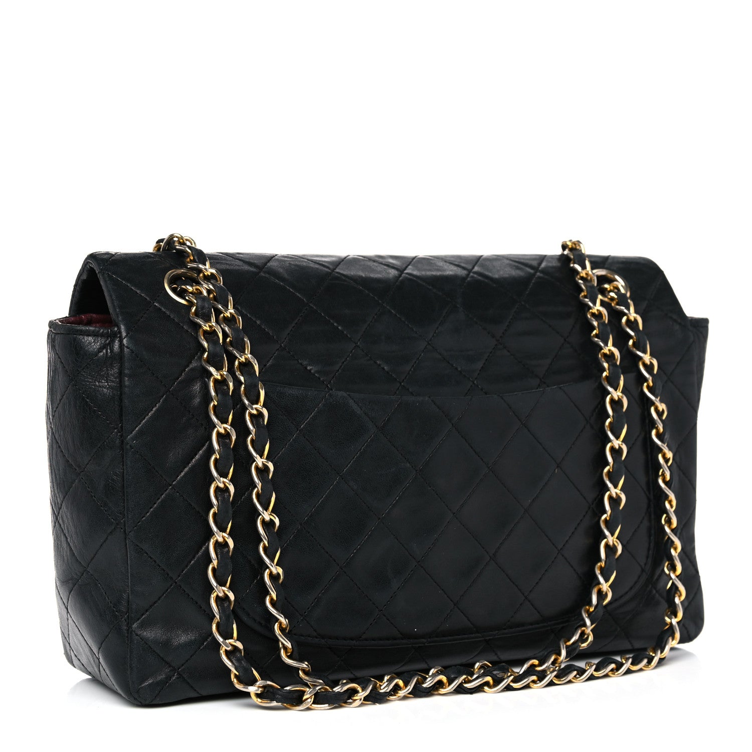 Chanel Lambskin Quilted Medium Single Flap Black 3 of 24