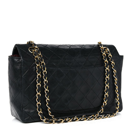 Chanel Lambskin Quilted Medium Single Flap Black 3 of 24
