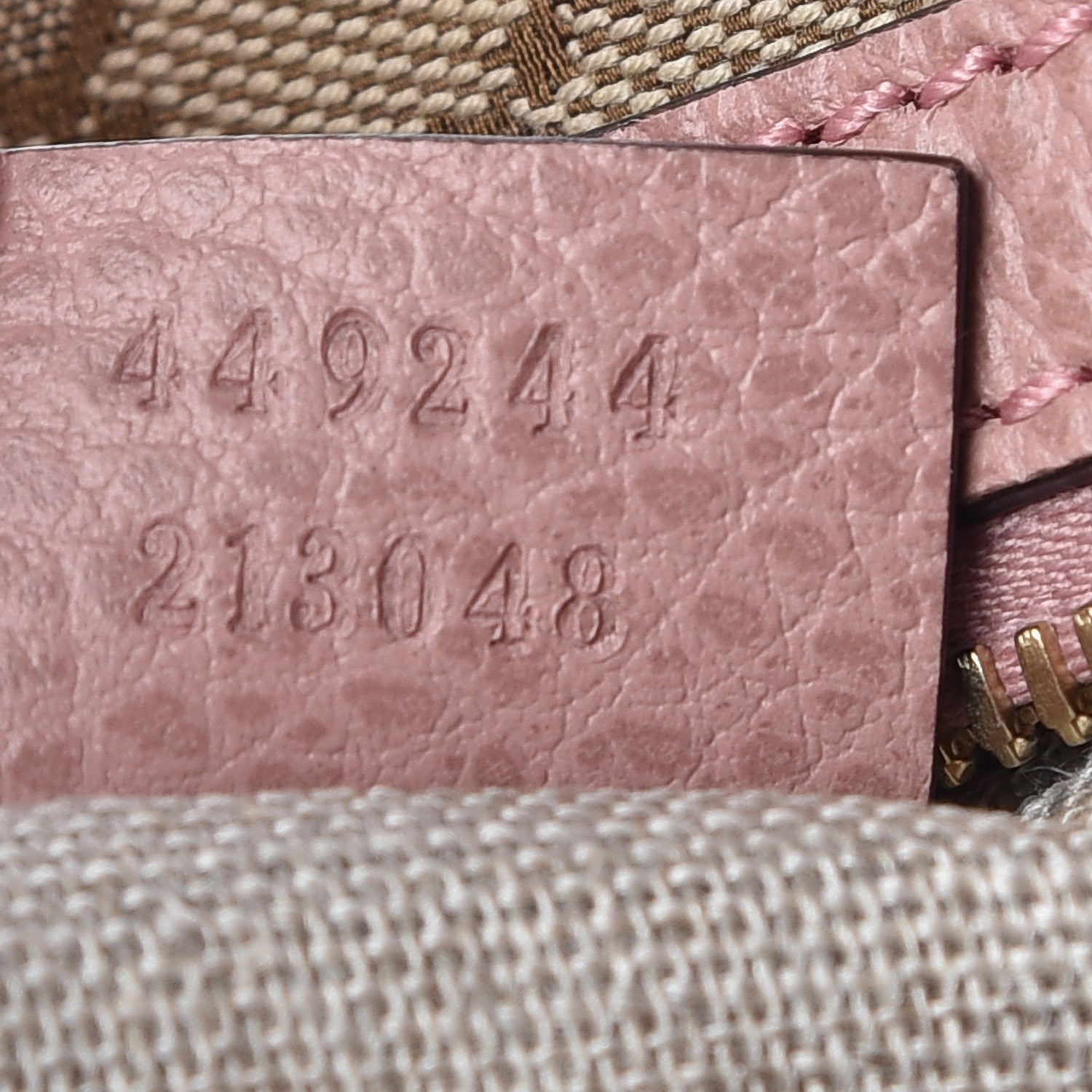Gucci GG Monogram Large Margaux Hobo Beige Soft Pink 7 of 9