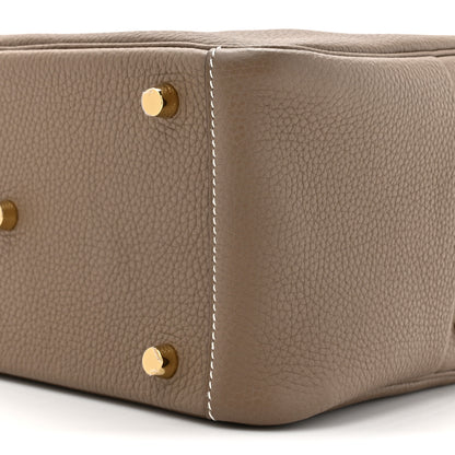 Hermes Taurillon Clemence Lindy 26 Etoupe 8 of 10