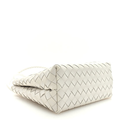 Bottega Veneta Nappa Intrecciato Small Andiamo Shoulder Bag White 4 of 8
