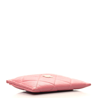 Chanel Caviar Quilted Card Holder Pink 4 of 10