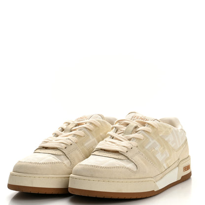 Fendi Suede Tessuto FF Fendi Match Low Top Sneakers 39.5 White 4 of 10