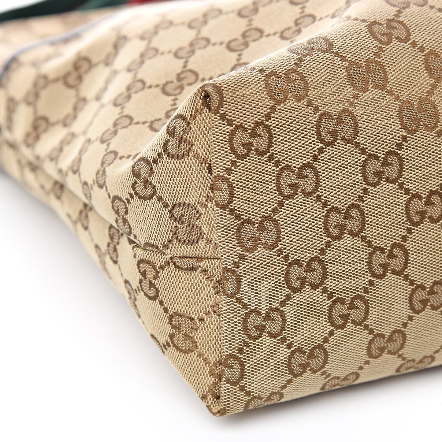 Monogram Web Medium Flat Messenger Bag Brown