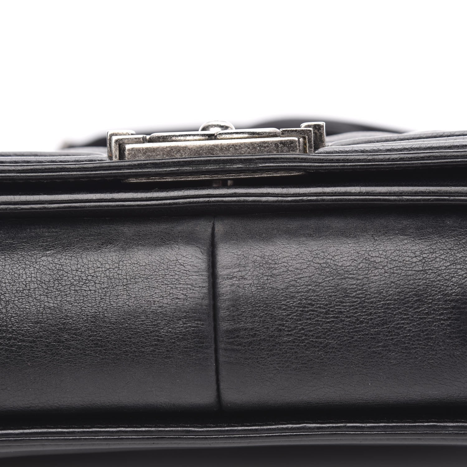 Chanel Calfskin Double Stitch Medium Boy Flap Black 9 of 16