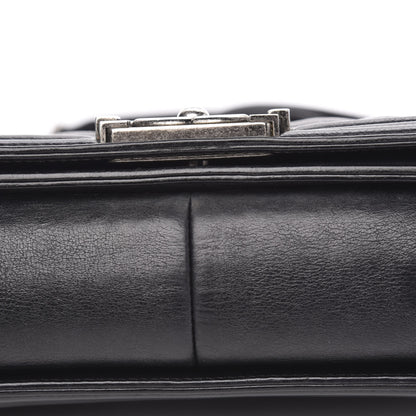 Chanel Calfskin Double Stitch Medium Boy Flap Black 9 of 16