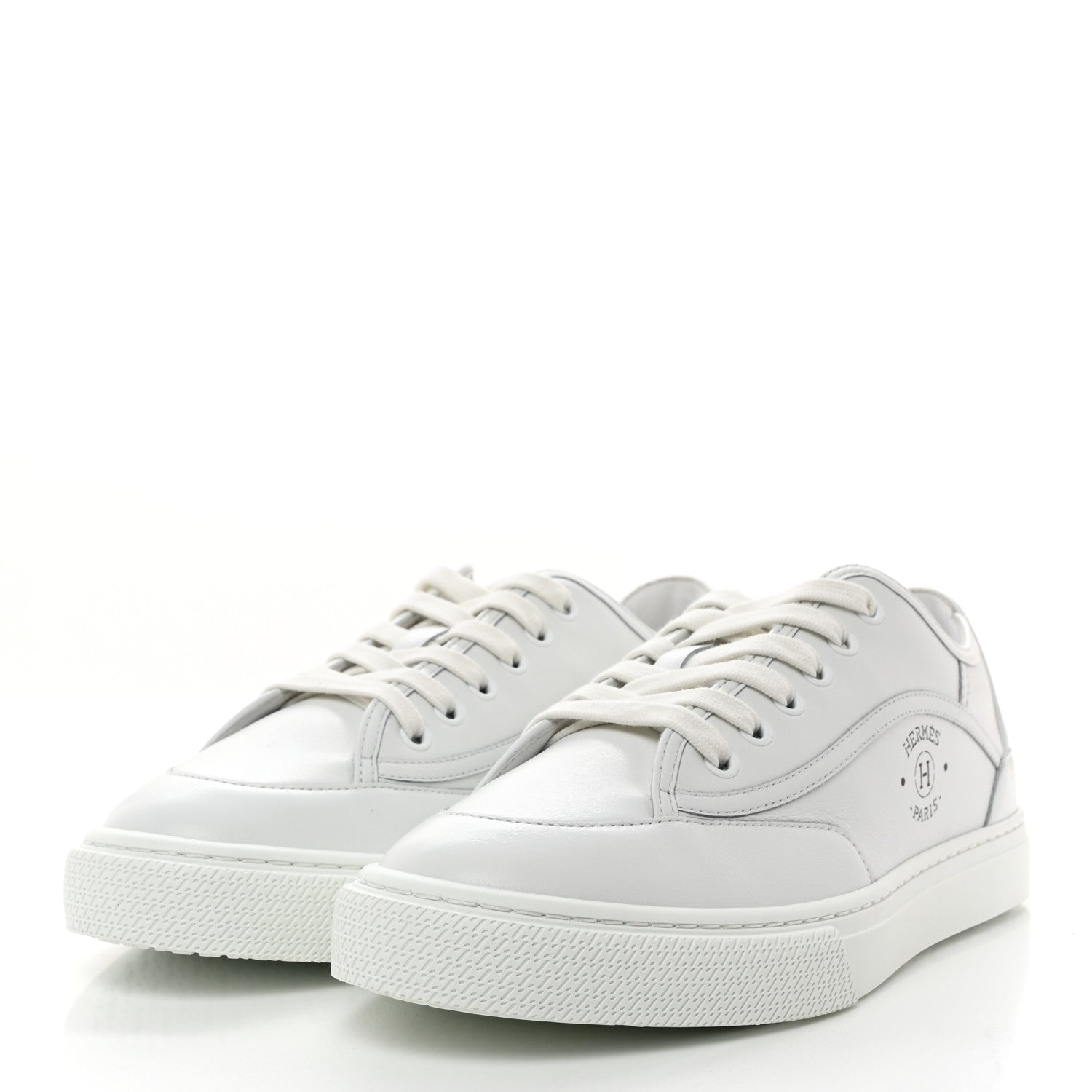 Hermes Calfskin Womens Get Sneakers 38 White 3 of 8