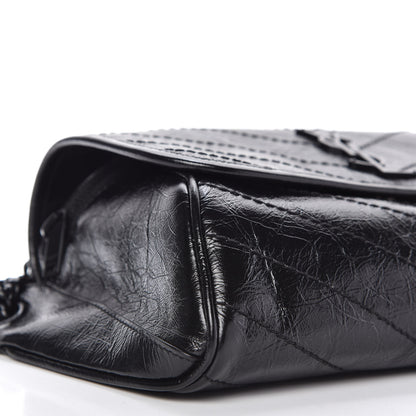 Saint Laurent Crinkled Calfskin Matelasse Monogram Niki Body Bag Black 6 of 10