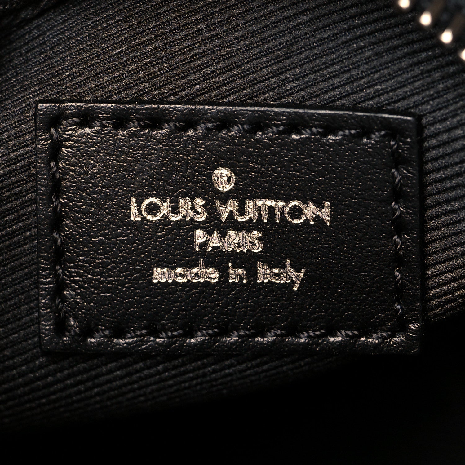 Louis Vuitton Monogram Eclipse LV Made Squared Pouch Bag Charm 6 of 10