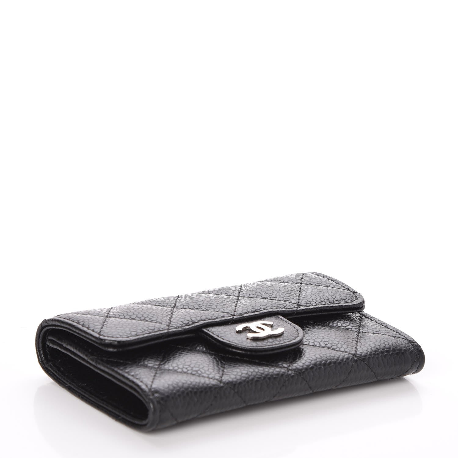 Chanel Caviar Quilted Flap Card Holder Black 4 of 9