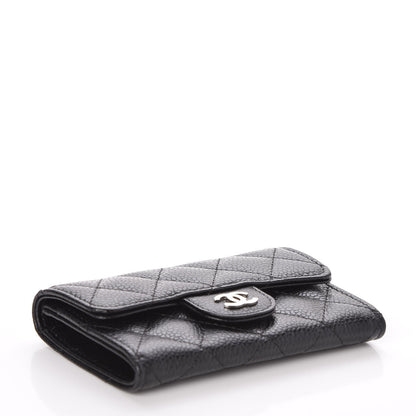 Chanel Caviar Quilted Flap Card Holder Black 4 of 9
