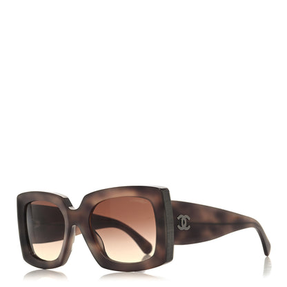 Chanel Acetate Rectangle Sunglasses 5435-A 1 of 7