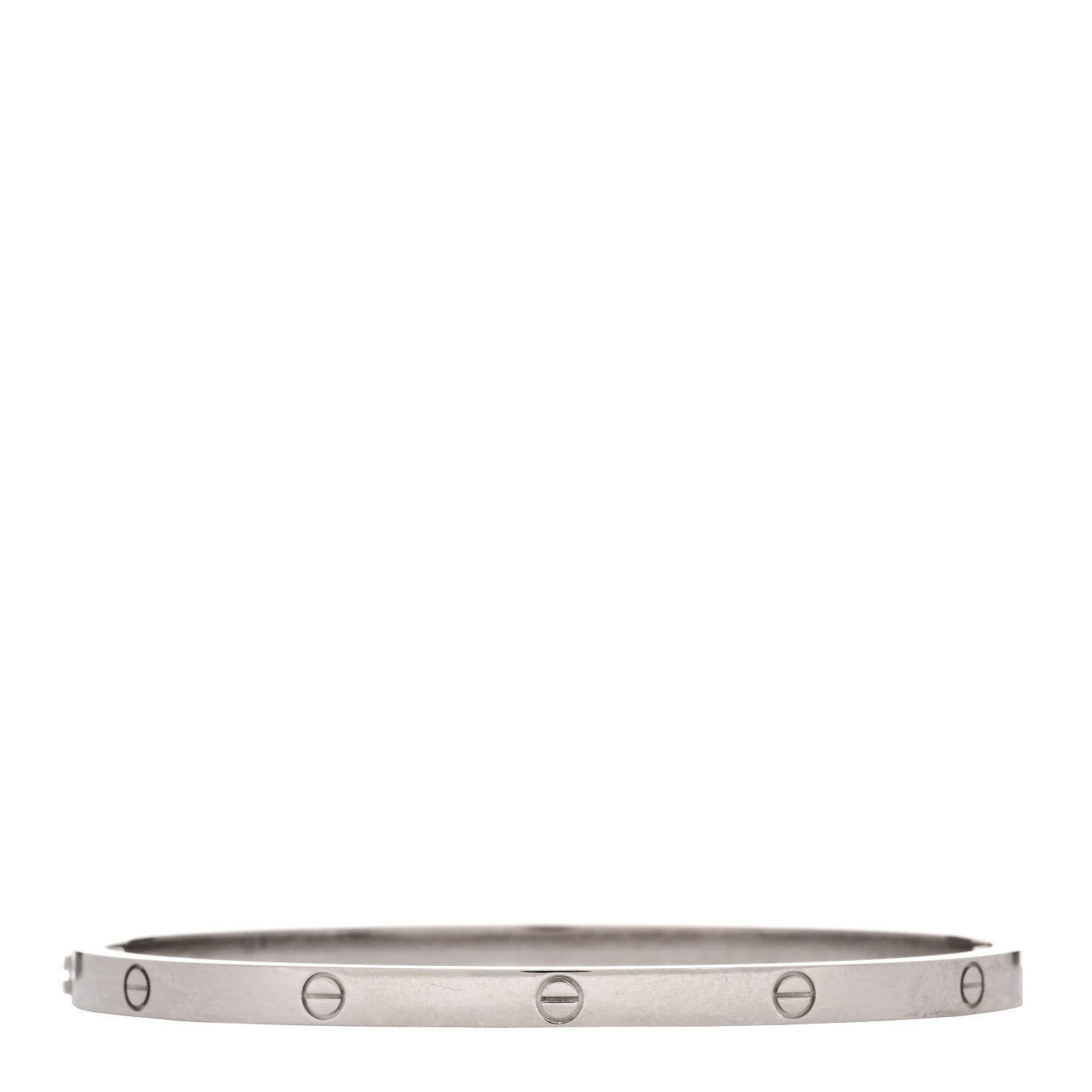 Cartier 18K White Gold Small LOVE Bracelet 17 2 of 6