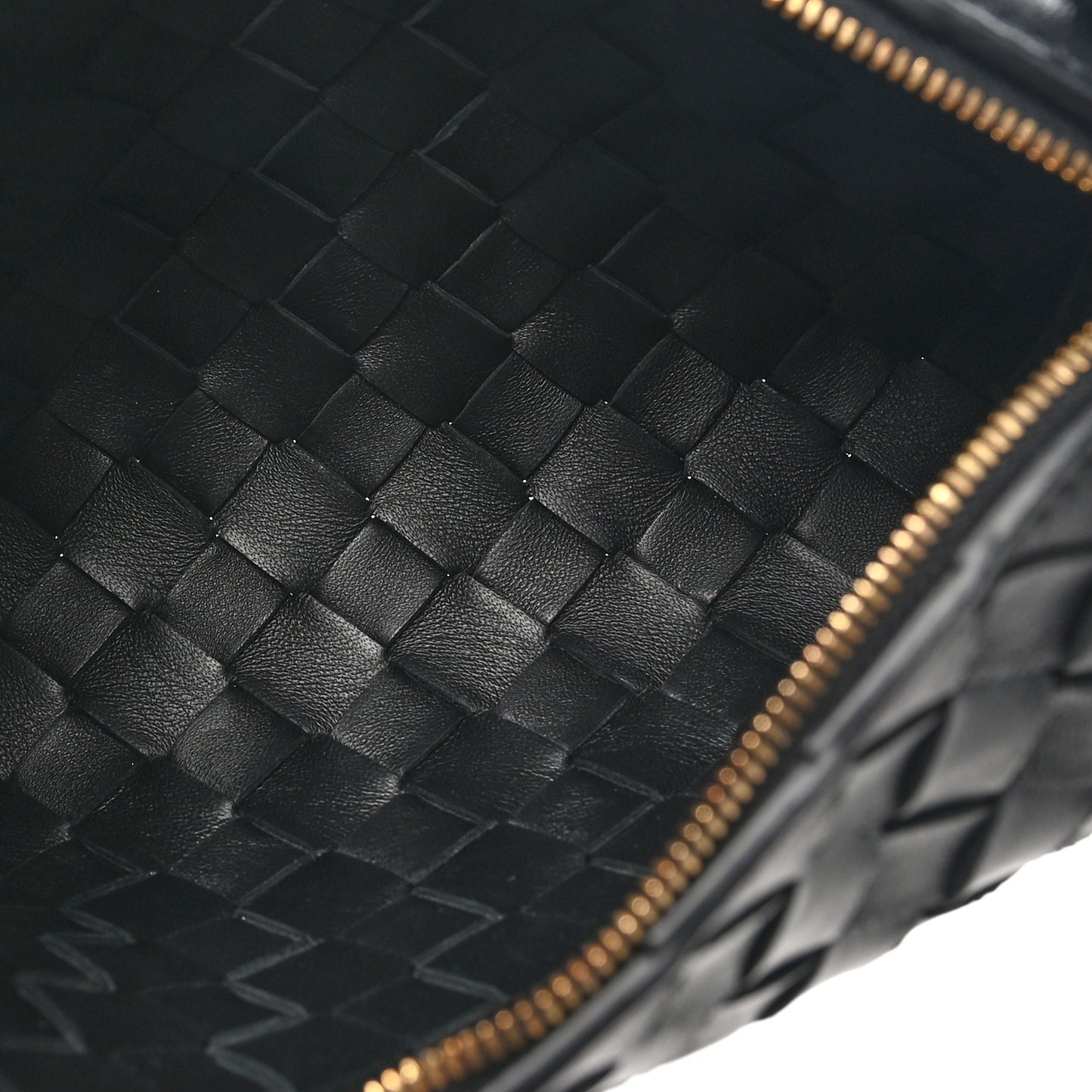 Nappa Intrecciato Loop Baguette Bag Black