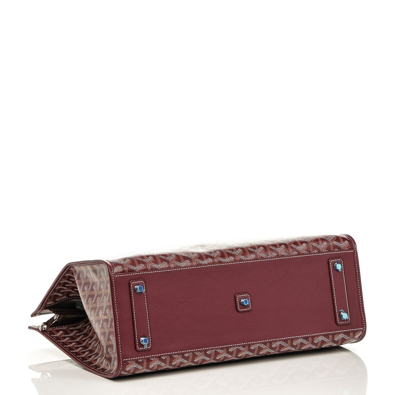 Goyard Goyardine Marquises Tote Burgundy 4 of 6