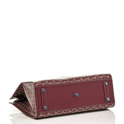 Goyard Goyardine Marquises Tote Burgundy 4 of 6