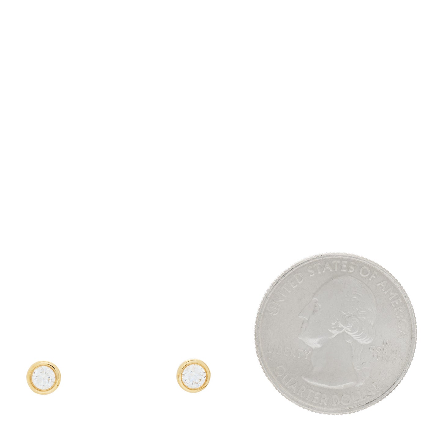 18K Yellow Gold Diamond .34ctw Elsa Peretti Diamonds By The Yard Earrings