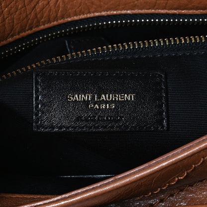 Saint Laurent Crinkled Calfskin Matelasse Monogram Medium Niki Chain Satchel Caramel 5 of 10