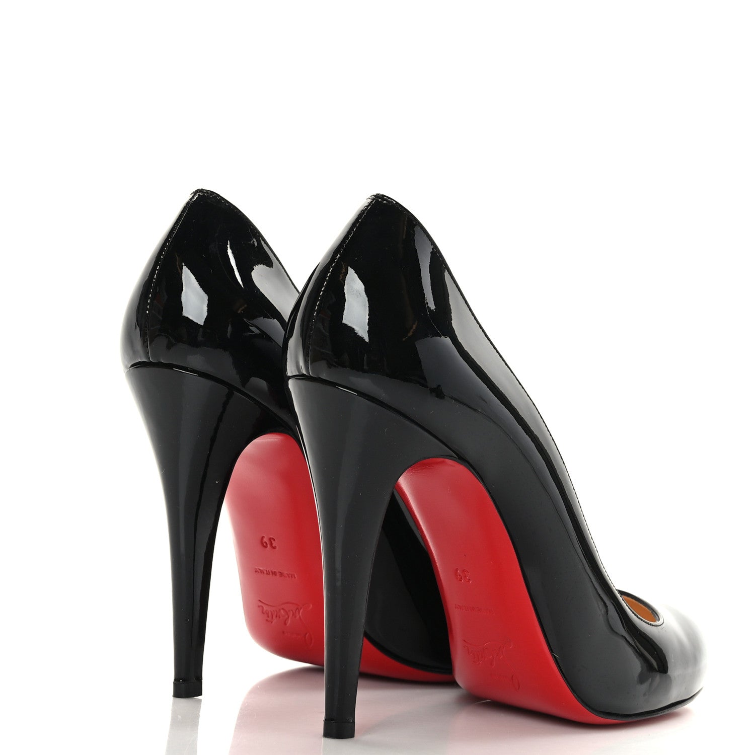 Christian Louboutin Patent Ron Ron 100 Pumps 39 Black 4 of 7