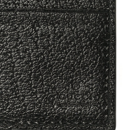 Gucci Calfskin Boar Effect GG Marmont Bi-Fold Wallet Black 7 of 11