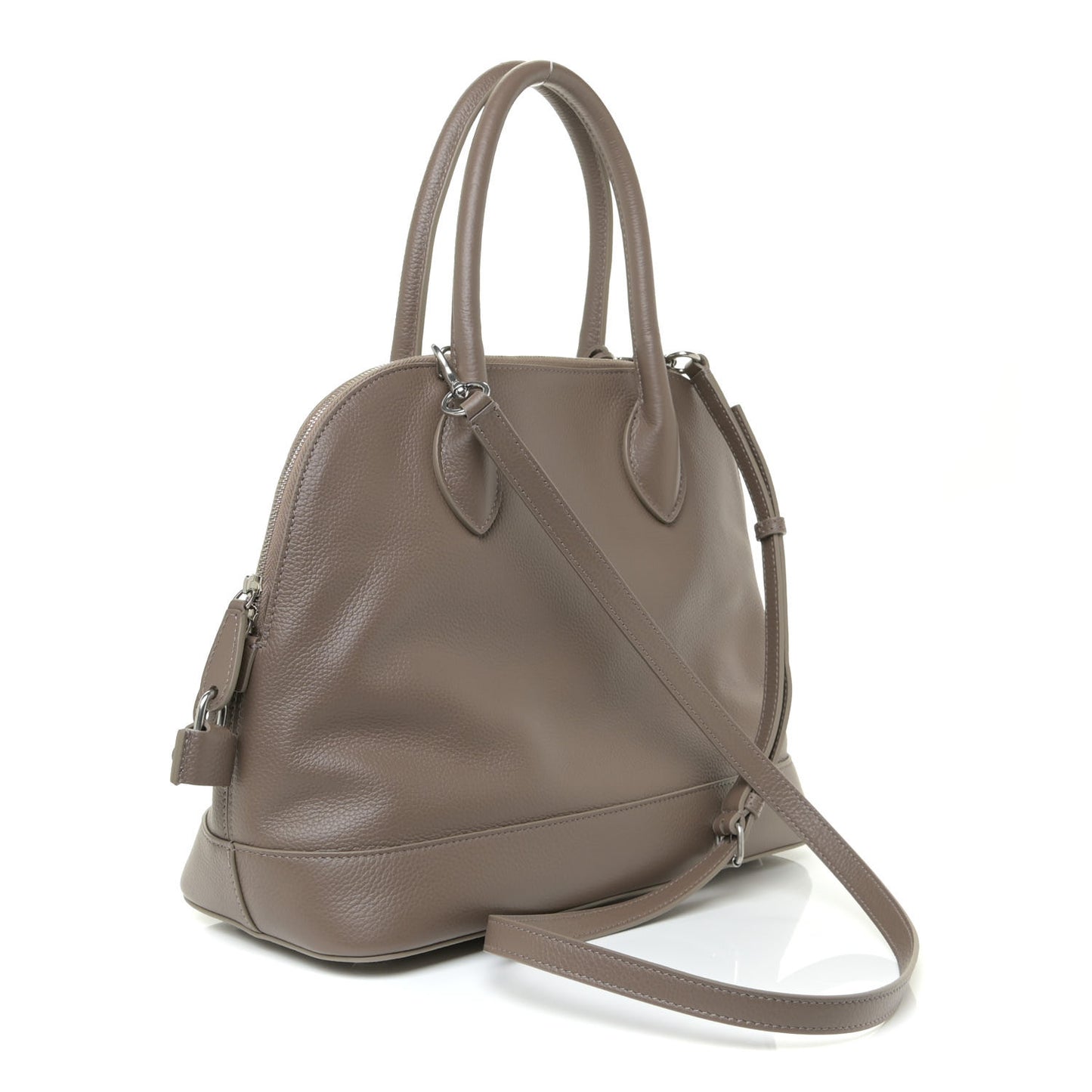 Calfskin Ville Top Handle Bag Mink Grey