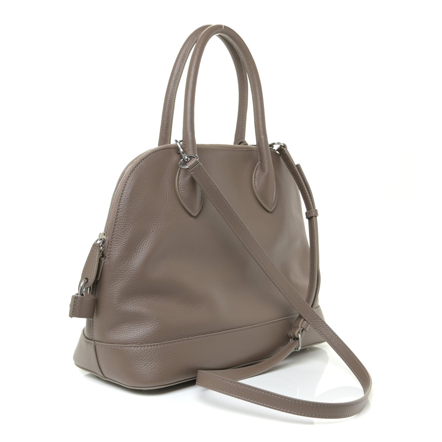 Balenciaga Calfskin Ville Top Handle Bag Mink Grey 2 of 11