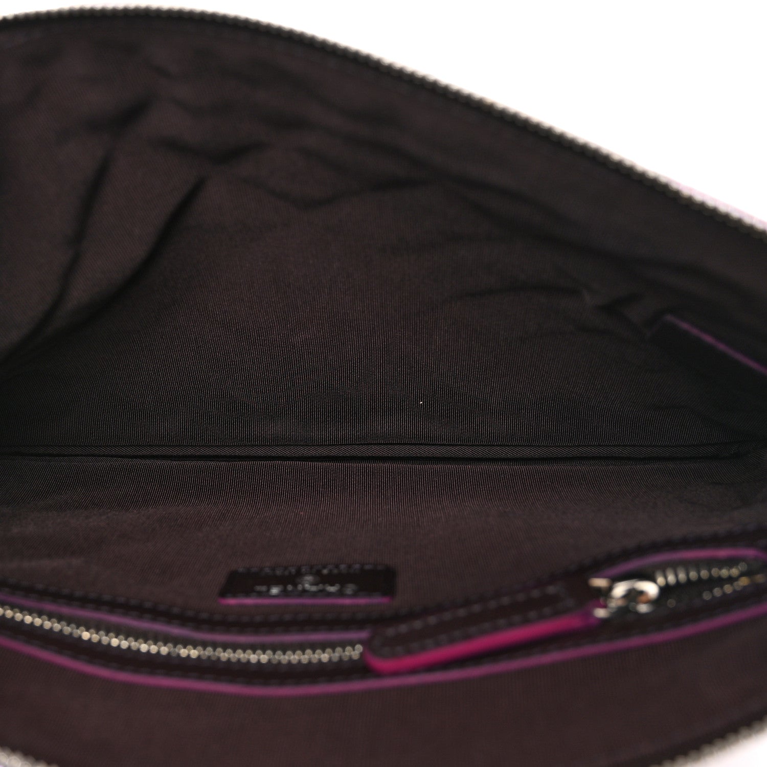 Chanel Iridescent Crumpled Calfskin CC Ripples Medium Cosmetic Case Purple 5 of 7