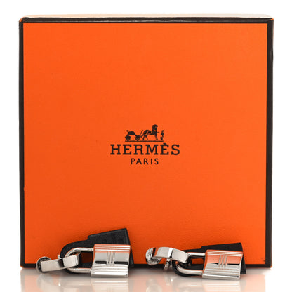 Hermes Palladium Swift O'Kelly Earrings Black 7 of 7