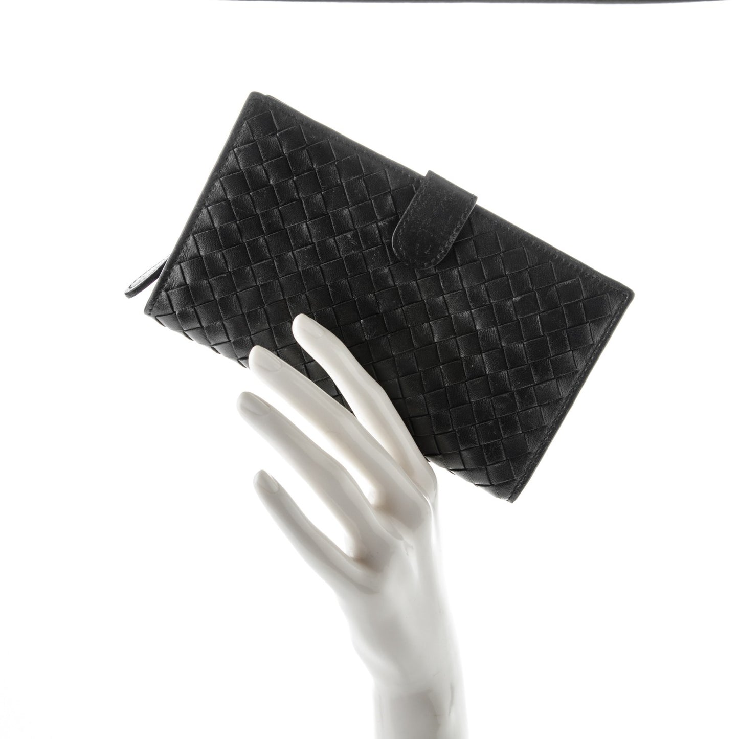 Nappa Intrecciato Continental Wallet Black